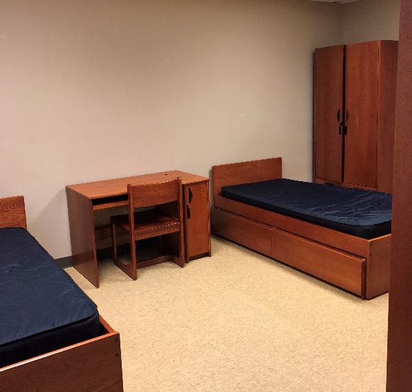 James Hall inside picture of dorm room
