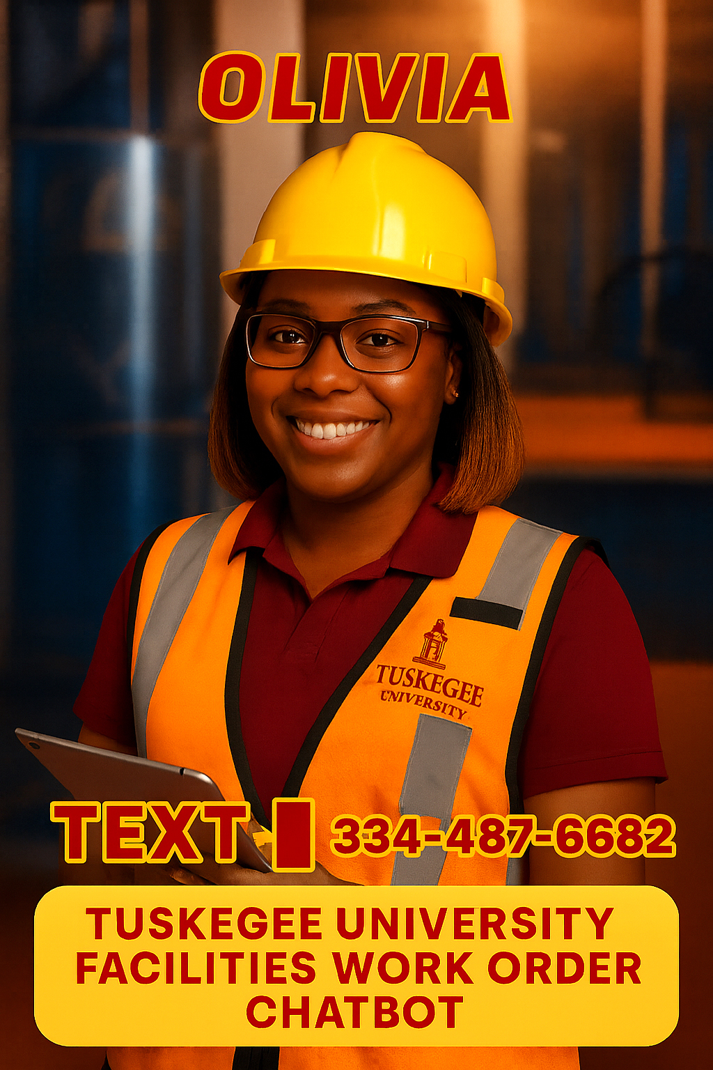 Graphic about Text for Work Order repairs