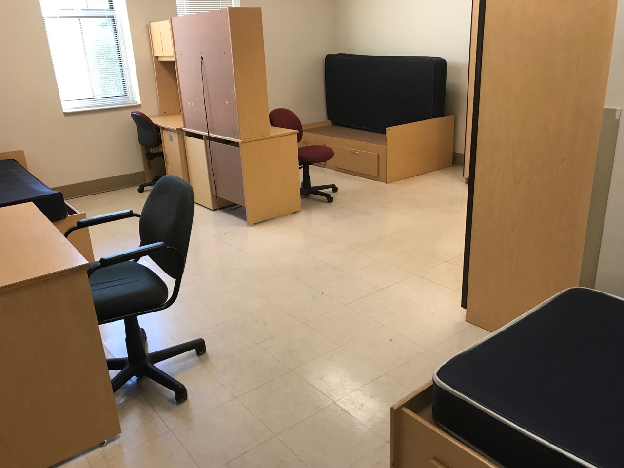 White Hall inside picture of dorm room